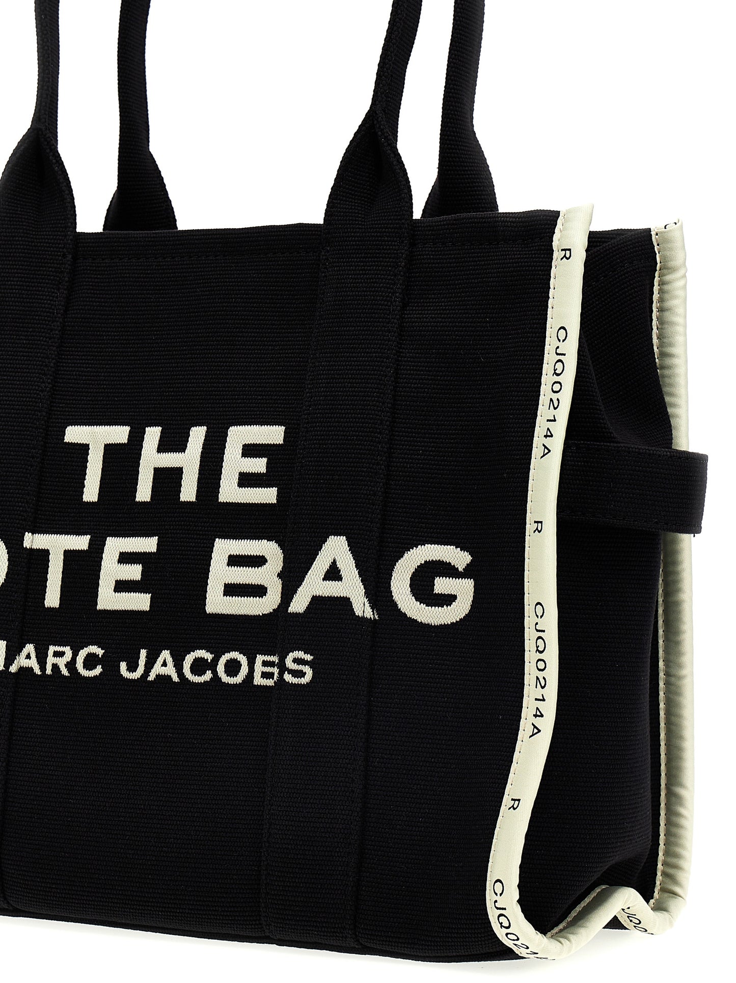 Tote bag Marc Jacobs Traveler Toile Bicolore Blanc/Noir Logo Imprimé – Authentique | HBPS