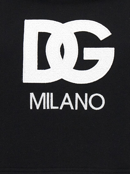Dolce & Gabbana Black Cotton Hoodie
