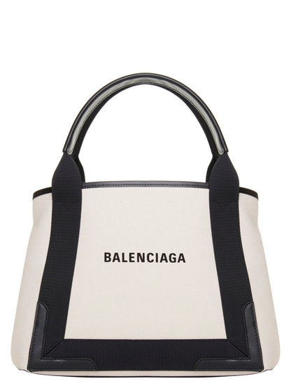 Balenciaga Bicolor Canvas Tote Bag
