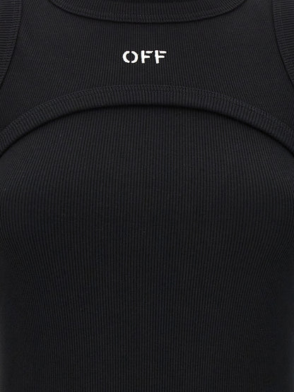 Robe Midi Coton Off-White Noire – Authentique | HBPS Fashion