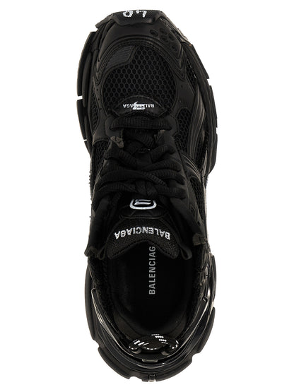 Balenciaga Black Polyester Athletic Sneakers