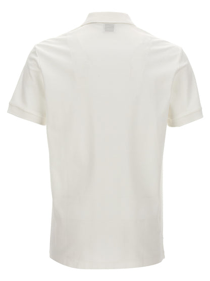Burberry White Cotton Polo Shirt