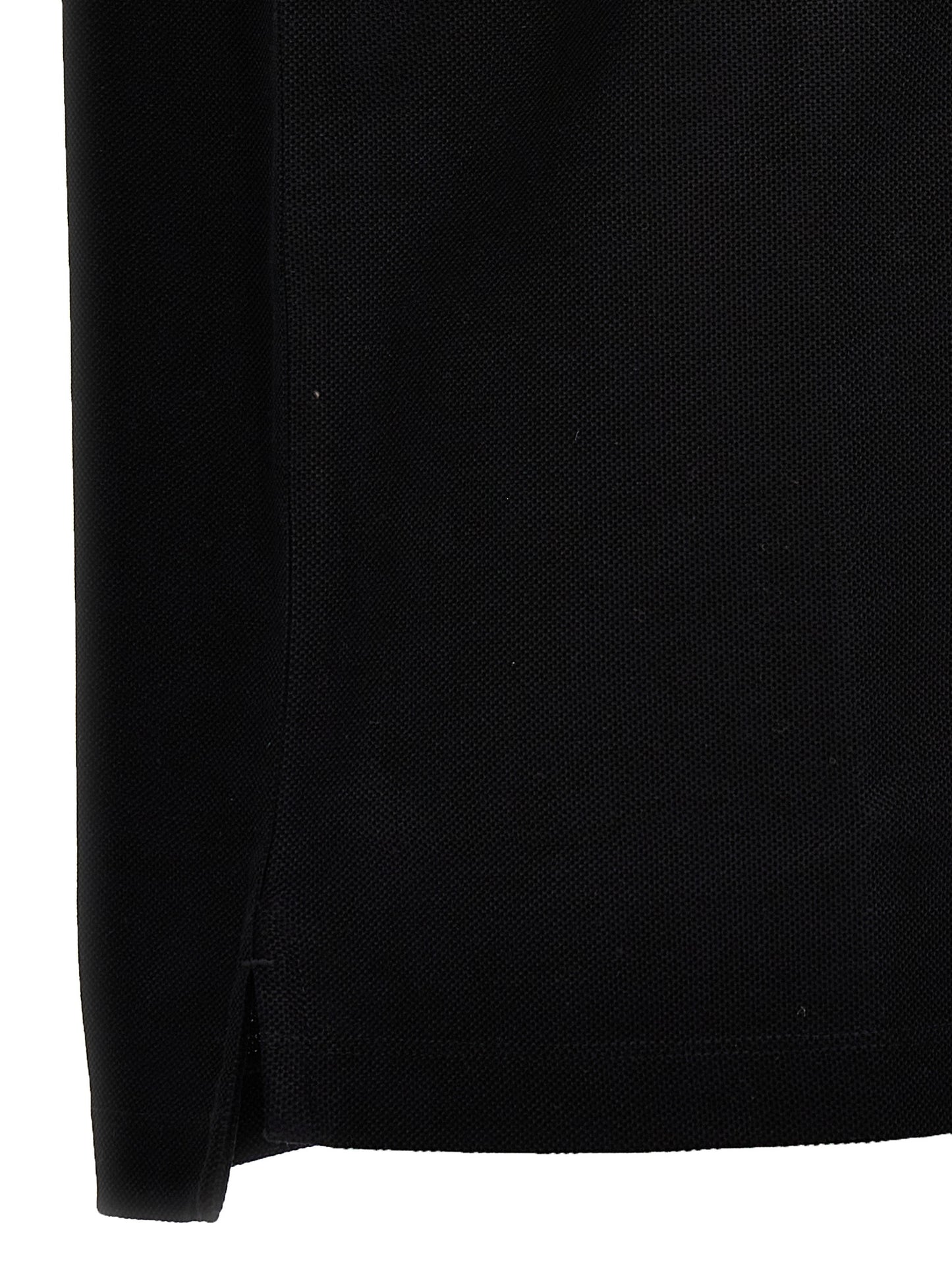 Burberry Black Cotton Polo Shirt