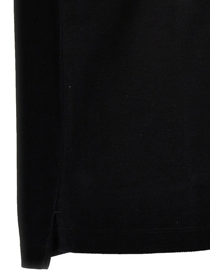 Burberry Black Cotton Polo Shirt