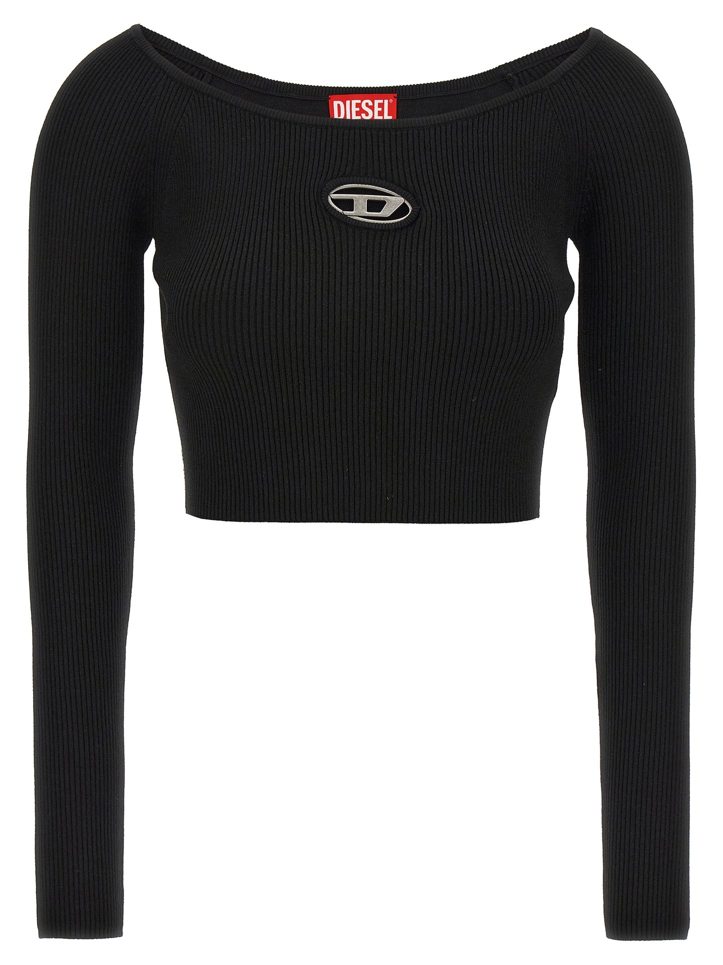 Top Crop Diesel M-Vera-Ls Noir Viscose – Authentique | HBPS Fashion
