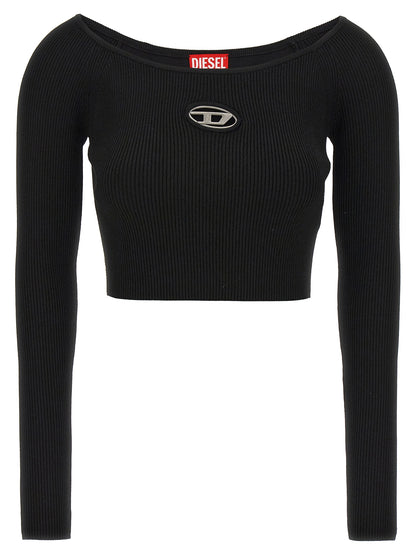 Top Crop Diesel M-Vera-Ls Noir Viscose – Authentique | HBPS Fashion