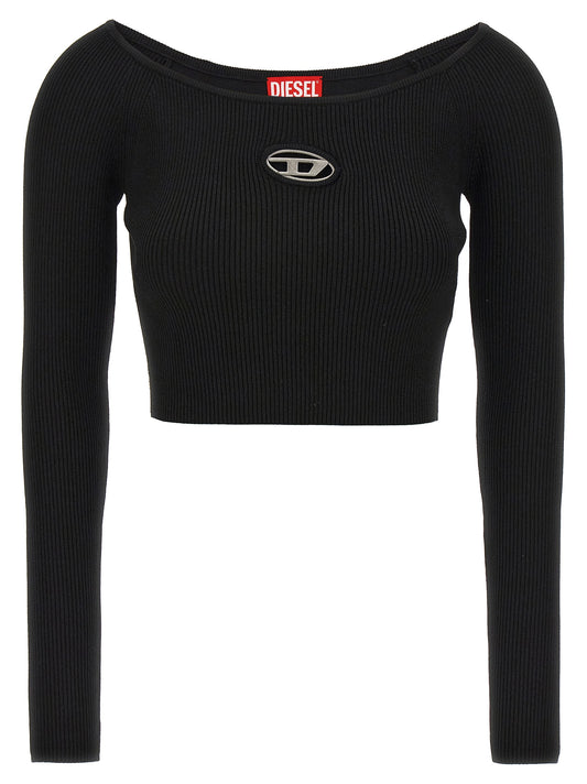 Top Crop Diesel M-Vera-Ls Noir Viscose – Authentique | HBPS Fashion