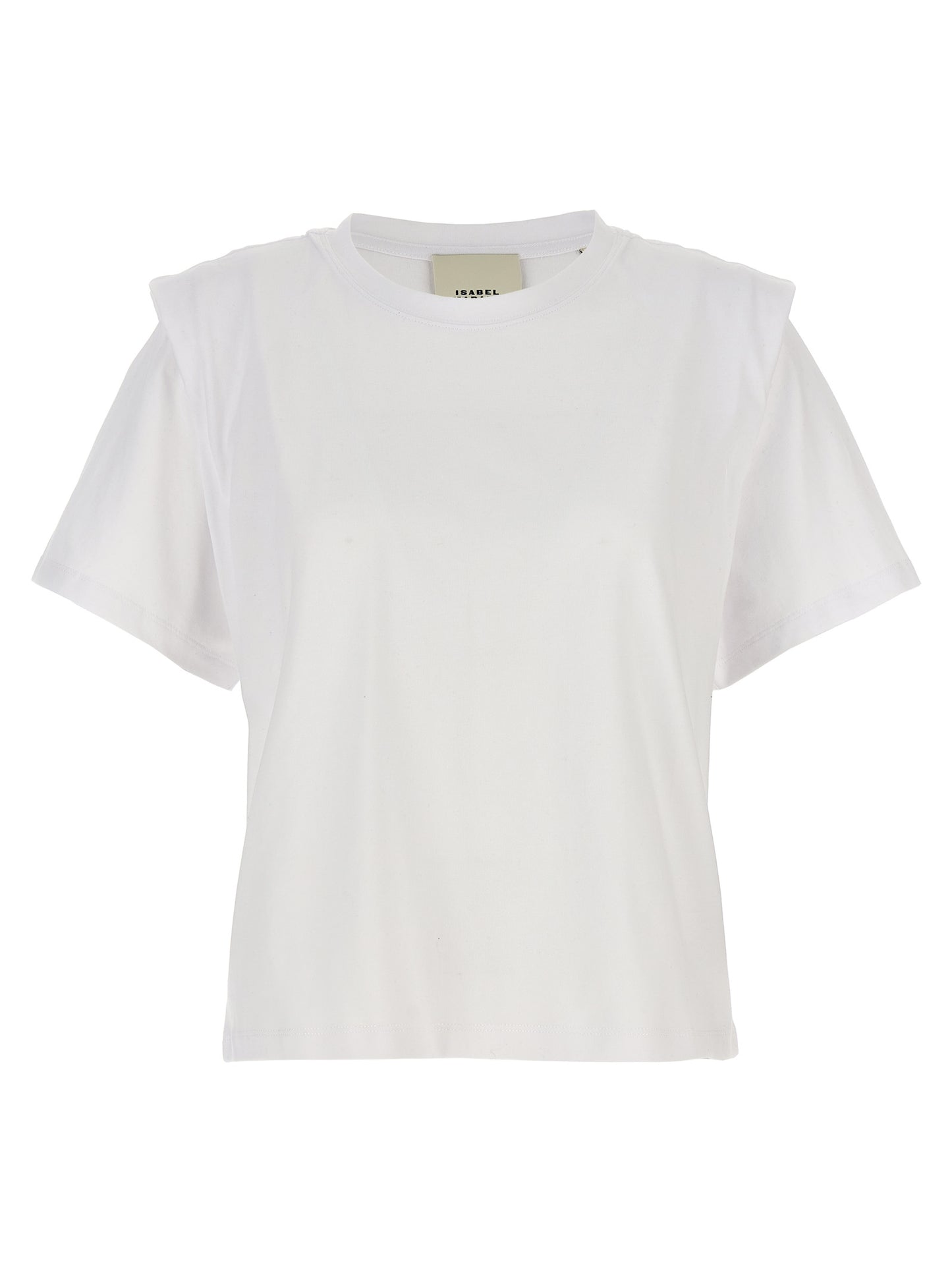 T-Shirt Isabel Marant Zelitos Blanc Coton – Authentique | HBPS Fashion