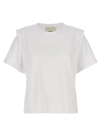 T-Shirt Isabel Marant Zelitos Blanc Coton – Authentique | HBPS Fashion