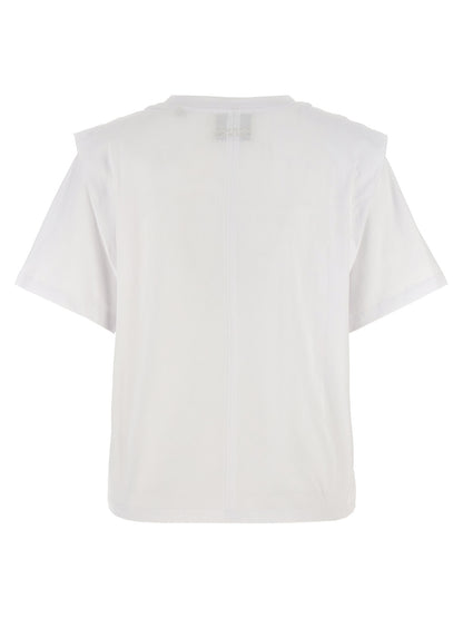 T-Shirt Isabel Marant Zelitos Blanc Coton – Authentique | HBPS Fashion