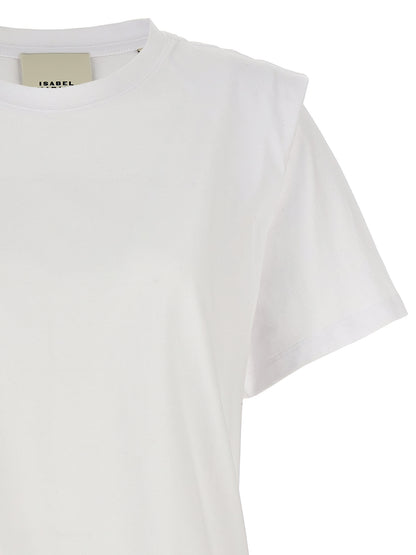 T-Shirt Isabel Marant Zelitos Blanc Coton – Authentique | HBPS Fashion