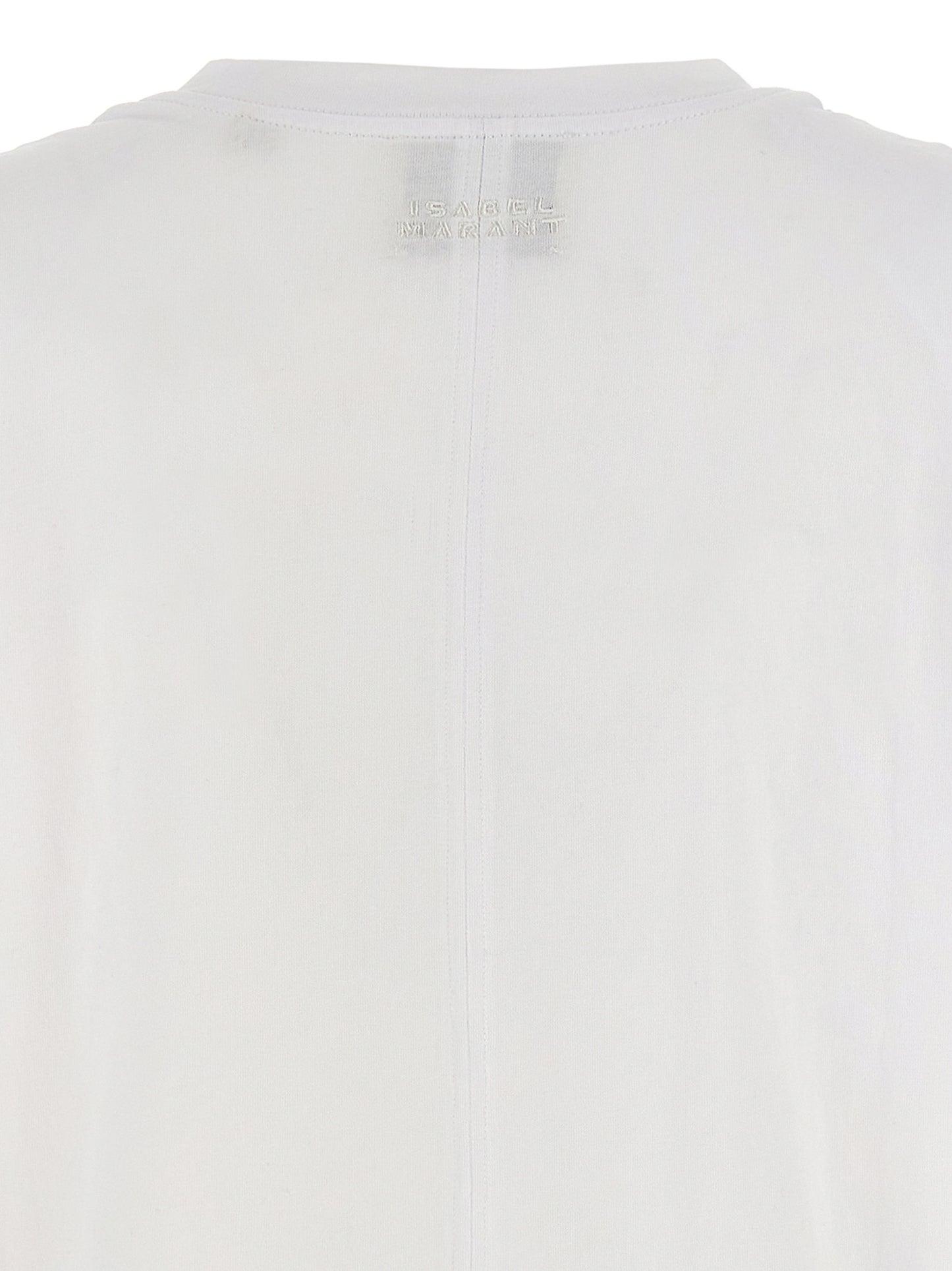 T-Shirt Isabel Marant Zelitos Blanc Coton – Authentique | HBPS Fashion