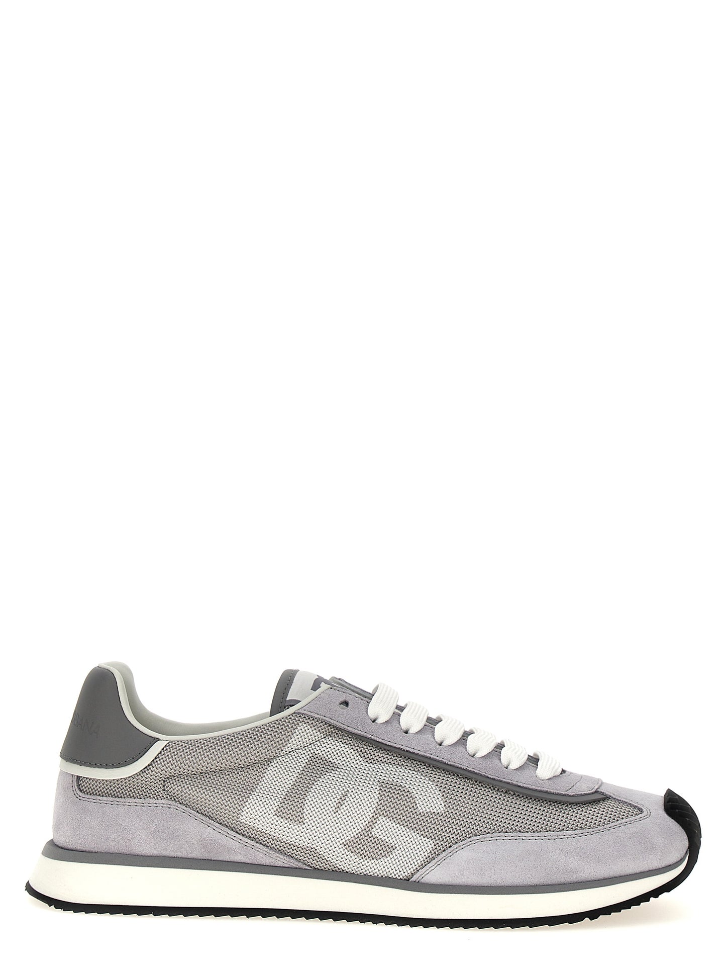 Dolce & Gabbana Gray Calfskin Athletic Sneakers