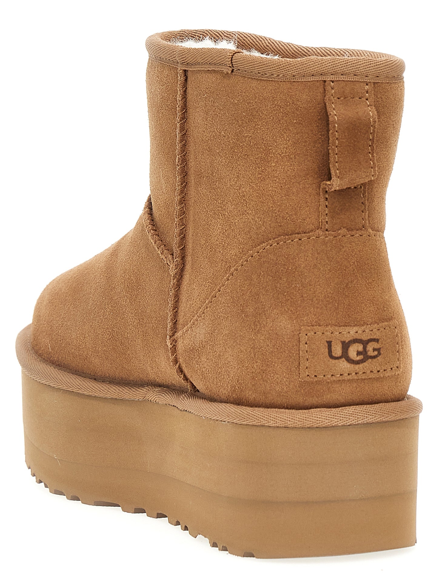Bottines UGG Classic Mini Platform Marron Cuir – Authentique | HBPS Fashion