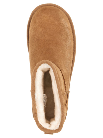 Bottines UGG Classic Mini Platform Marron Cuir – Authentique | HBPS Fashion