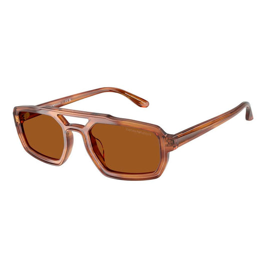 Emporio Armani Brown Acetate Sunglasses