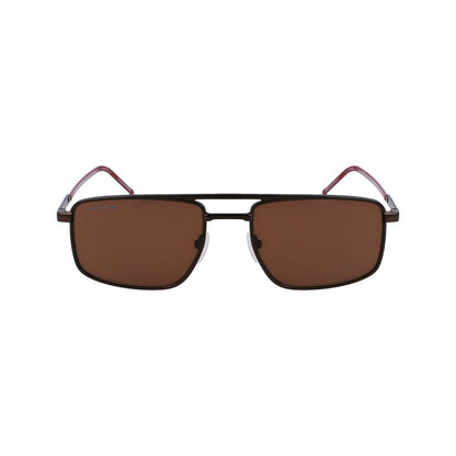 Lacoste Brown Metal Sunglasses