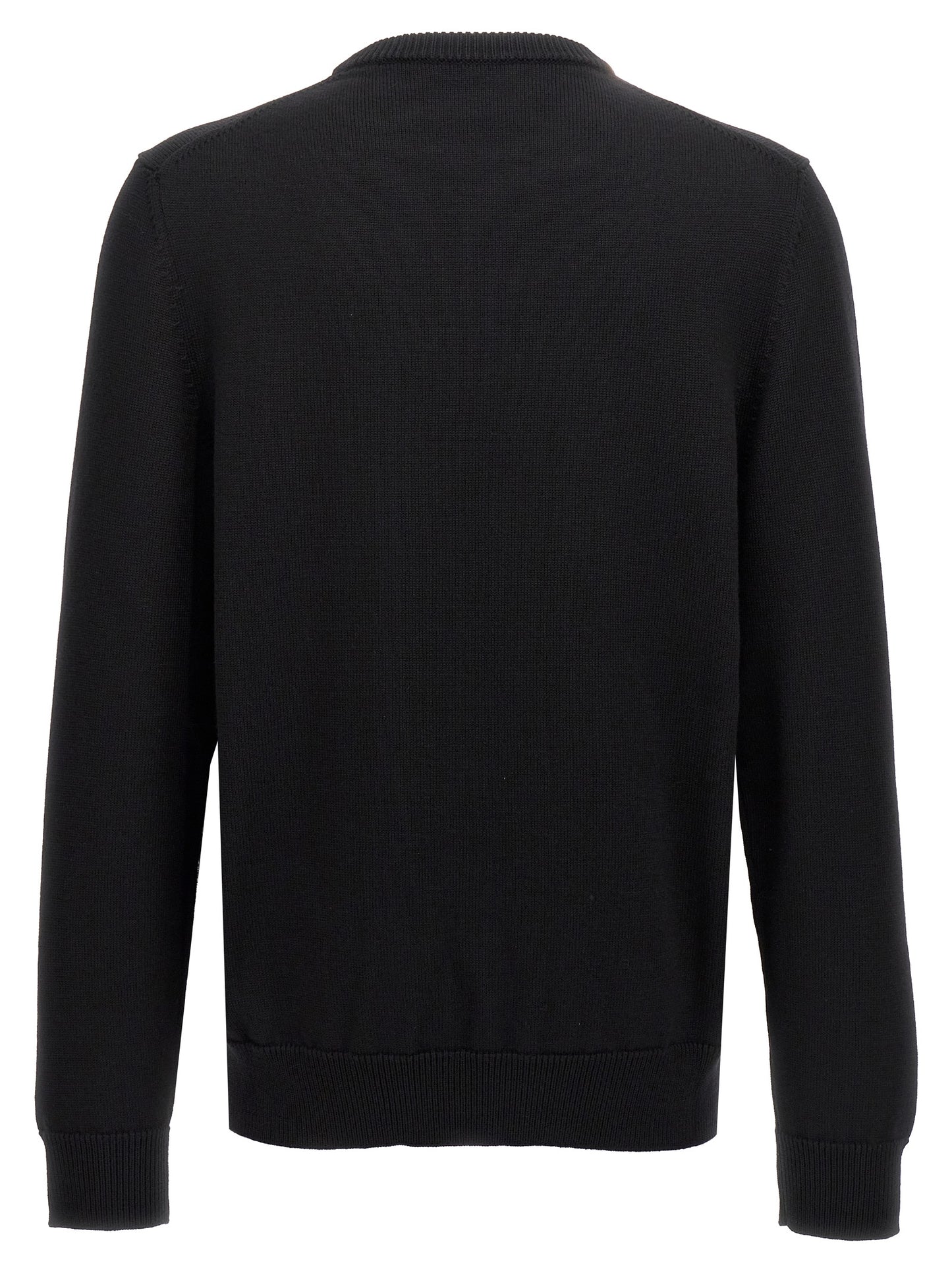 Pull Dolce & Gabbana Intarsia DG Laine Vierge Noir Homme – Authentique | HBPS Fashion
