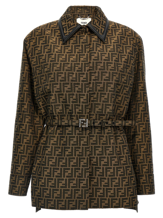 Veste Fendi FF Logo Marron – Authentique | HBPS Fashion