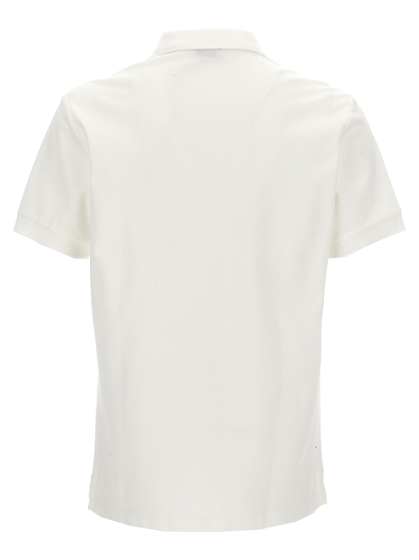 Burberry White Cotton Polo Shirt