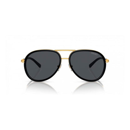 Versace Black Metal Sunglasses