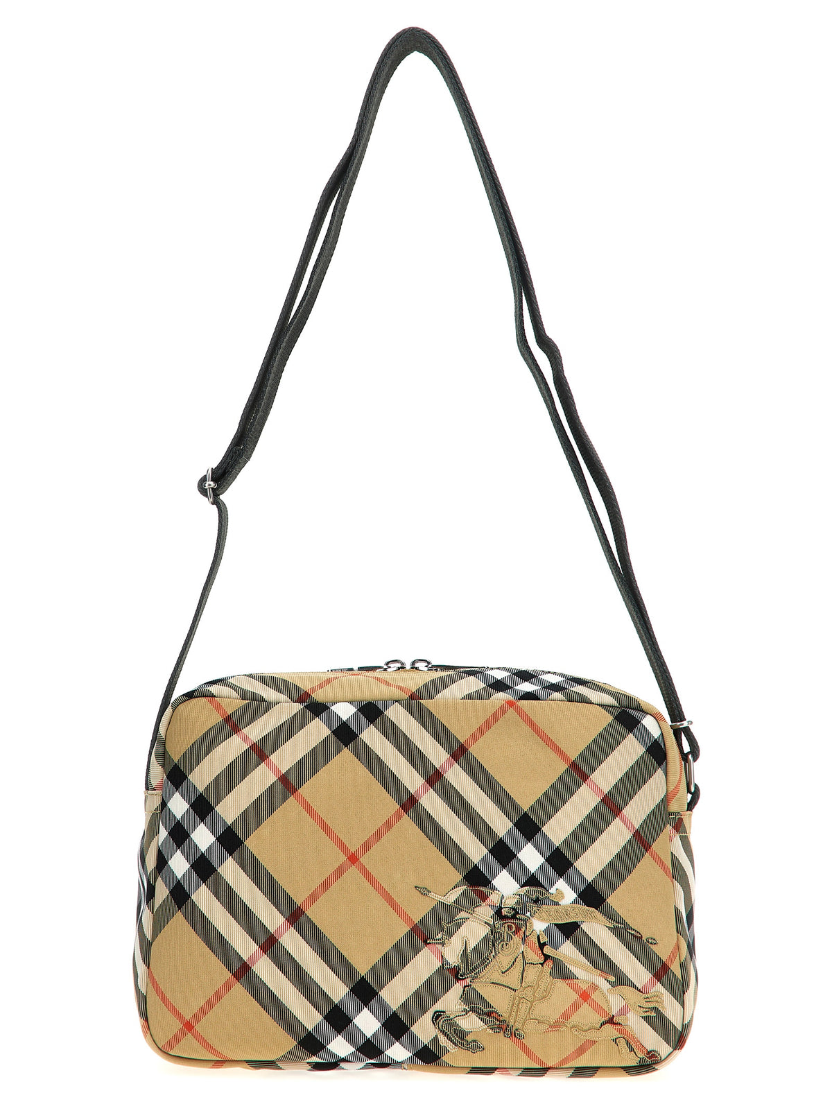 Sac à bandoulière Burberry homme Check en polyester beige – BU299559BM