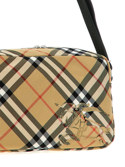 Sac à bandoulière Burberry homme Check en polyester beige – BU299559BM