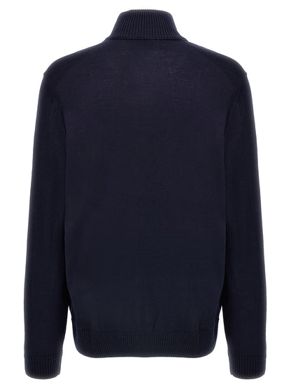 Hugo Boss Blue Wool Cardigan