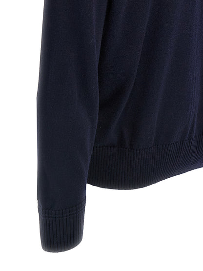Hugo Boss Blue Wool Cardigan