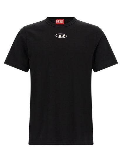 Diesel Black Cotton T-Shirt