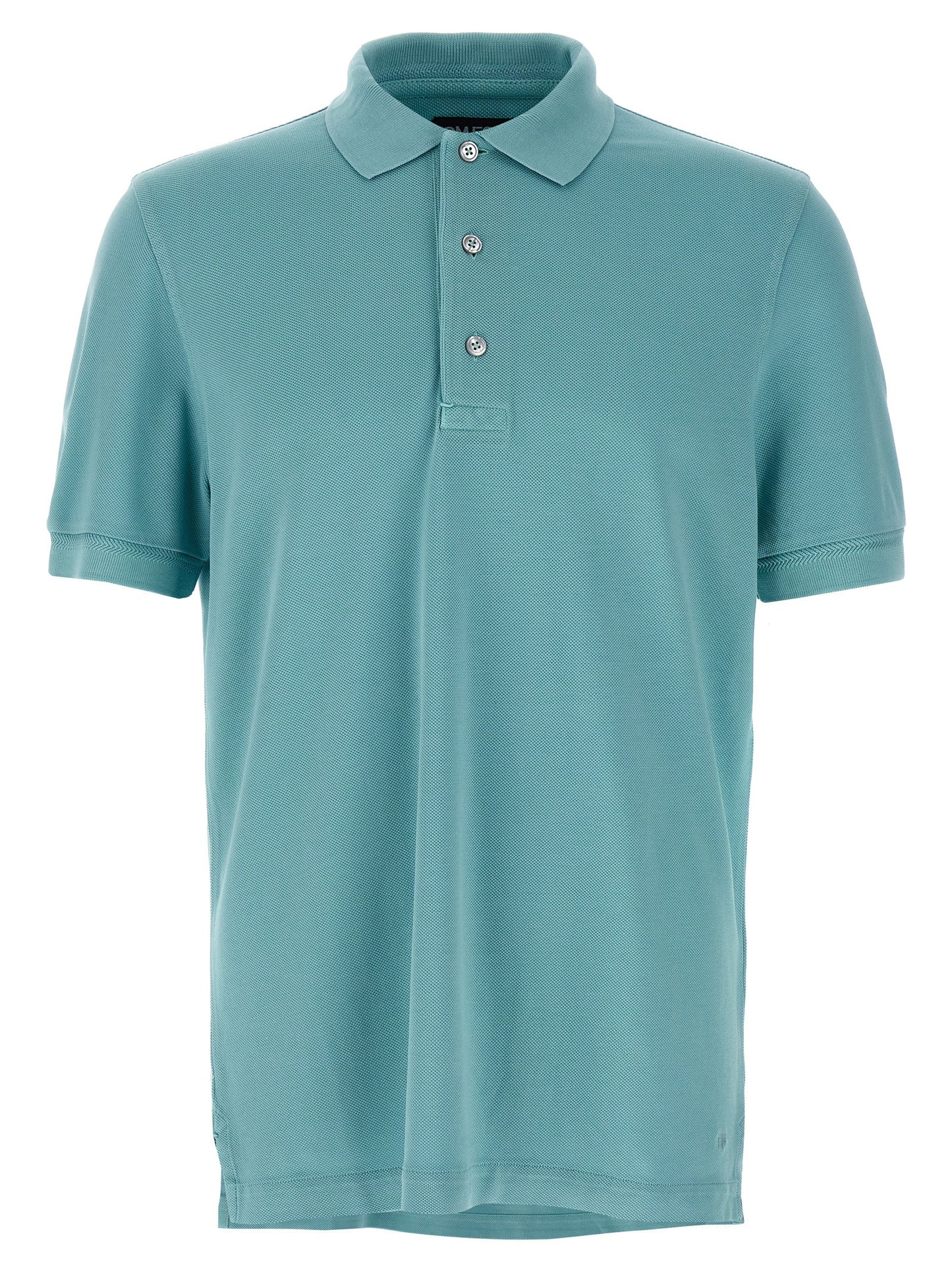 Tom Ford Blue Cotton Polo Shirt