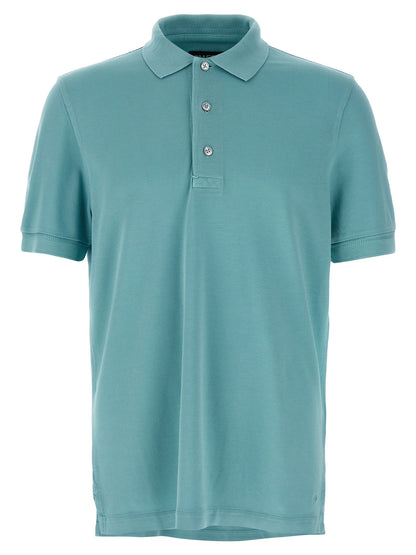 Tom Ford Blue Cotton Polo Shirt