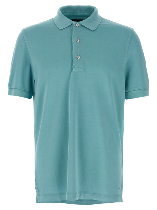 Tom Ford Blue Cotton Polo Shirt