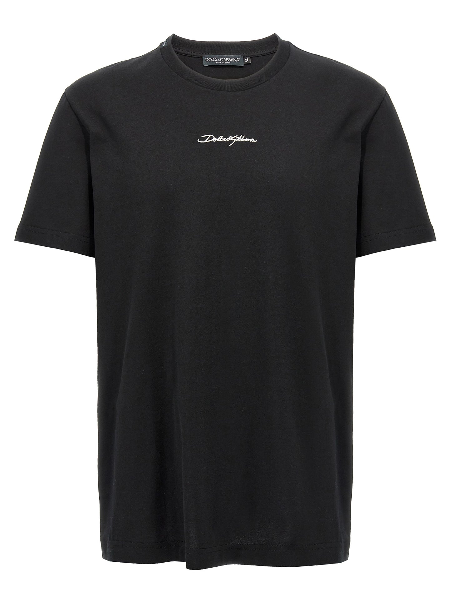 Dolce & Gabbana Black Cotton T-Shirt