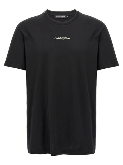 Dolce & Gabbana Black Cotton T-Shirt