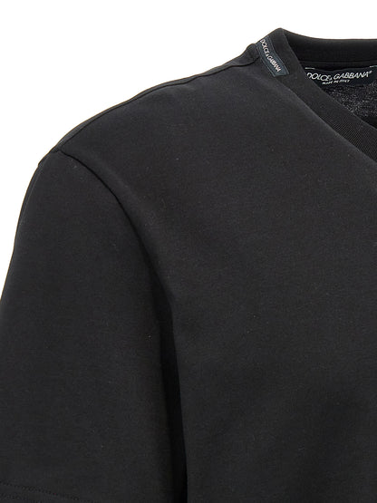 Dolce & Gabbana Black Cotton T-Shirt