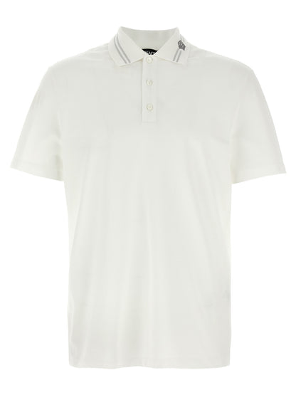 Versace White Cotton Polo Shirt