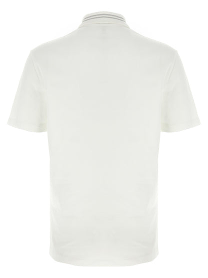 Versace White Cotton Polo Shirt