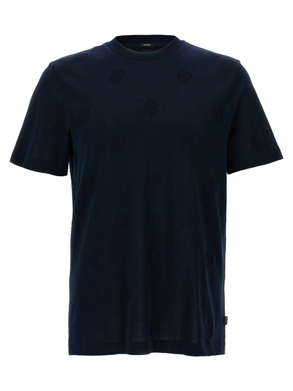 Hugo Boss Blue Cotton T-Shirt