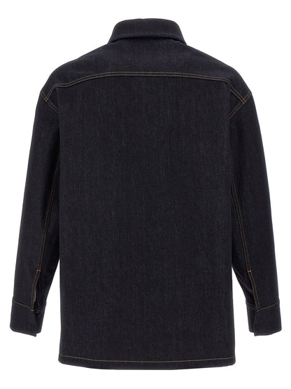 Fendi Blue Cotton Denim Jacket