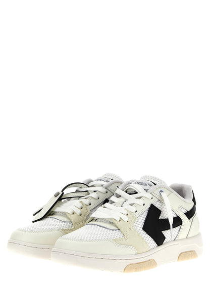 Off-White Slim Out Of Office – Sneakers Homme Blanc & Noir | HBPS Fashion