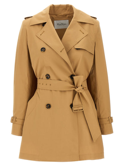 Imperméable Max Mara femme Landa en coton marron – MA-309560