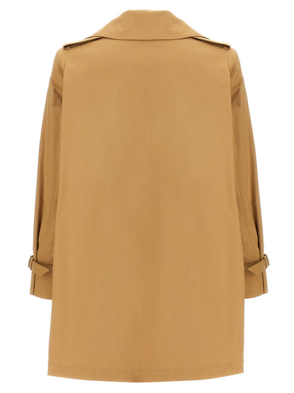 Imperméable Max Mara femme Landa en coton marron – MA-309560