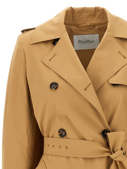 Imperméable Max Mara femme Landa en coton marron – MA-309560