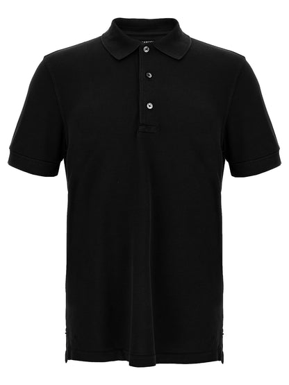 Tom Ford Black Lyocell Polo Shirt