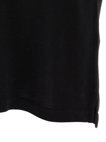 Tom Ford Black Lyocell Polo Shirt