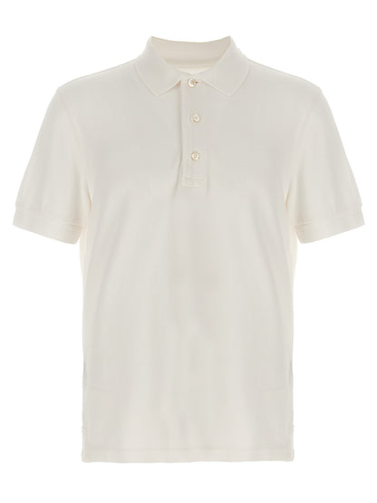Tom Ford White Lyocell Polo Shirt