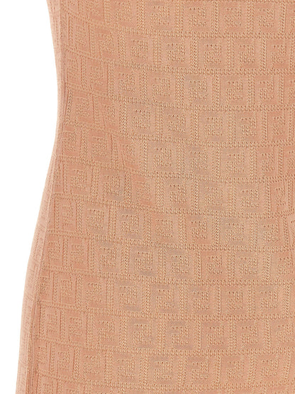 Fendi Multicolor Cotton Short Dress
