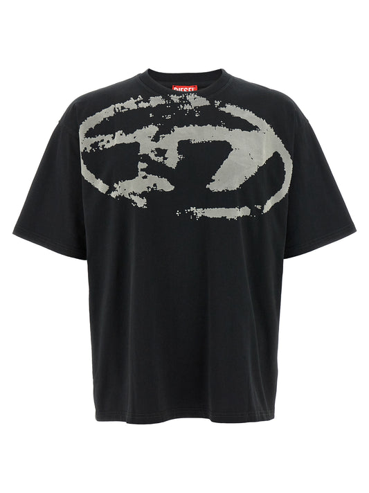 T-Shirt Diesel T-Boxt-N14 Noir Coton Used-Effect Homme – Authentique | HBPS Fashion