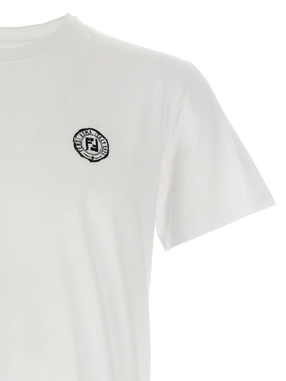 Fendi White Cotton T-Shirt